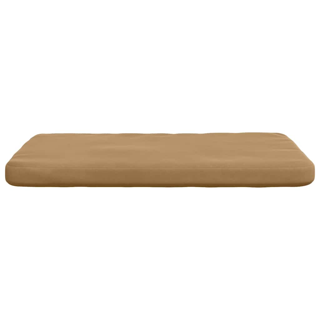 Zitkussens 4 pcs Bruin 40 x 40 x 3 cm Fluweel