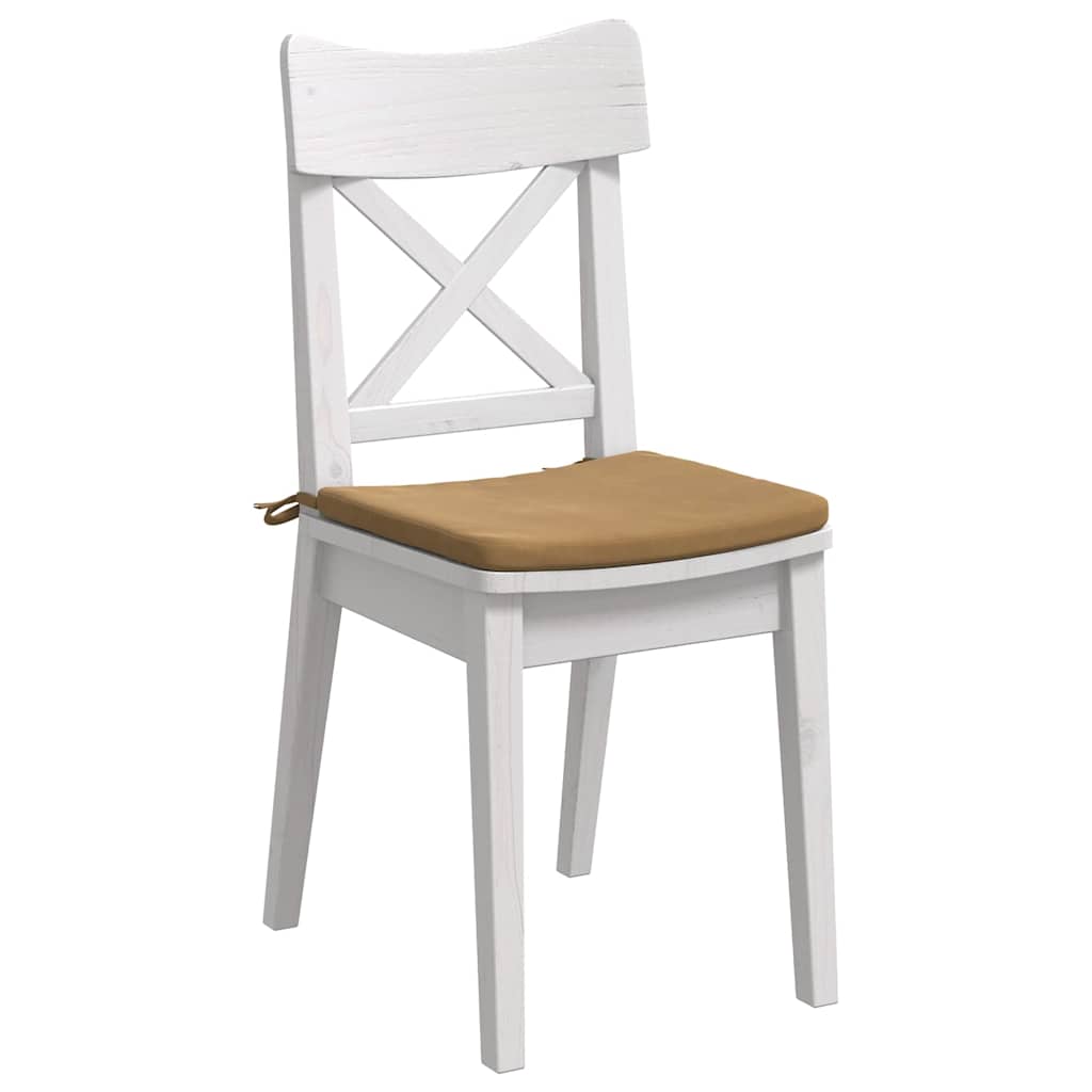 Zitkussens 4 pcs Bruin 40 x 40 x 3 cm Fluweel