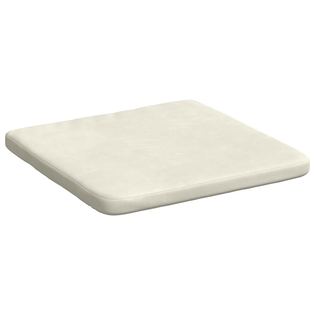 Zitkussens 4 pcs Crème 40 x 40 x 3 cm Fluweel