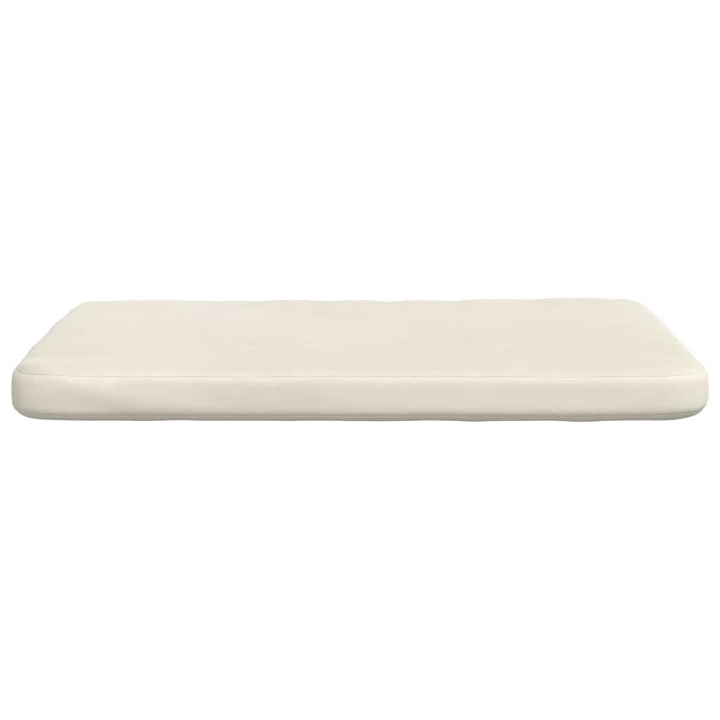 Zitkussens 4 pcs Crème 40 x 40 x 3 cm Fluweel