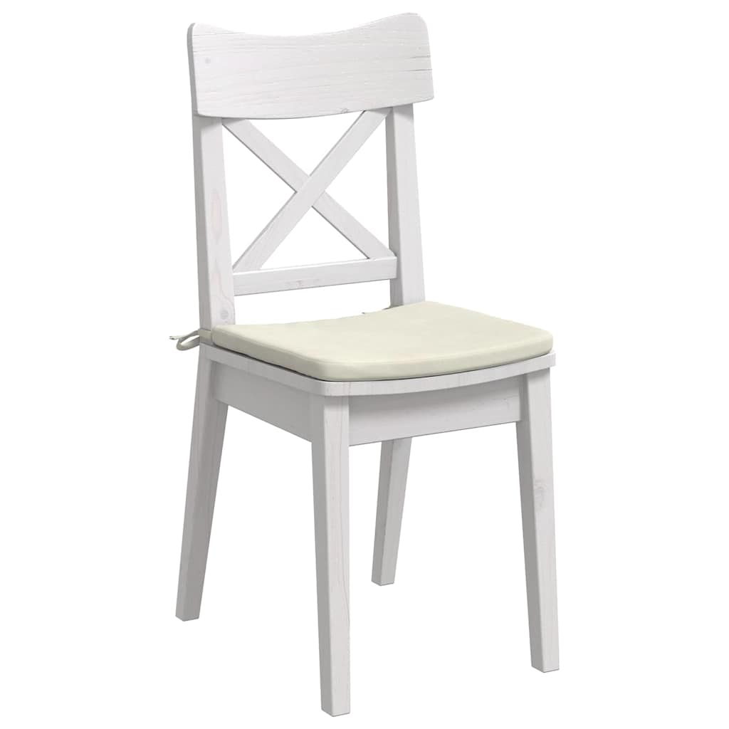 Zitkussens 4 pcs Crème 40 x 40 x 3 cm Fluweel