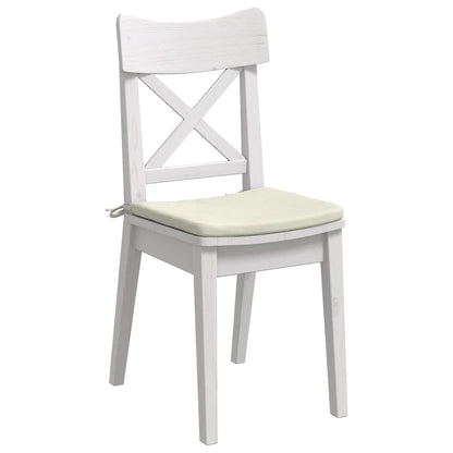 Zitkussens 4 pcs Crème 40 x 40 x 3 cm Fluweel