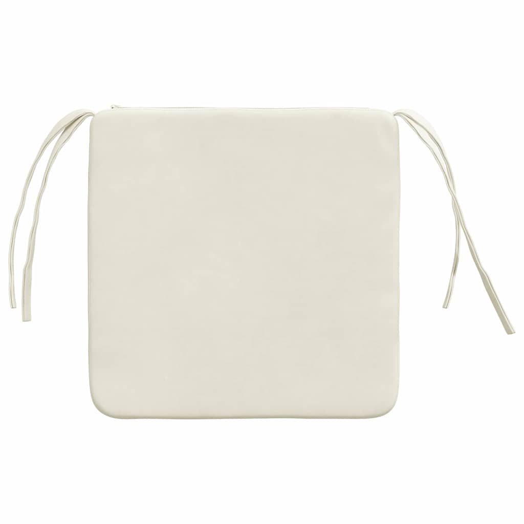 Zitkussens 4 pcs Crème 40 x 40 x 3 cm Fluweel