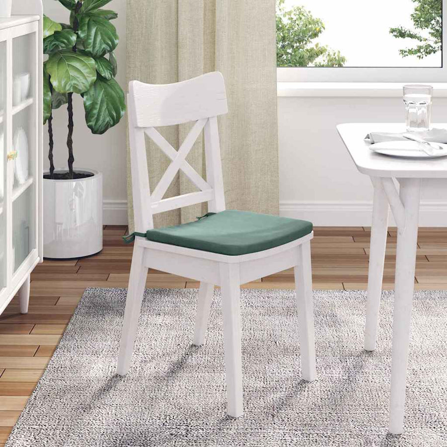 Zitkussens 4 pcs Zeegroen 40 x 40 x 3 cm Fluweel