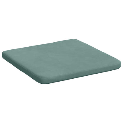 Zitkussens 4 pcs Zeegroen 40 x 40 x 3 cm Fluweel