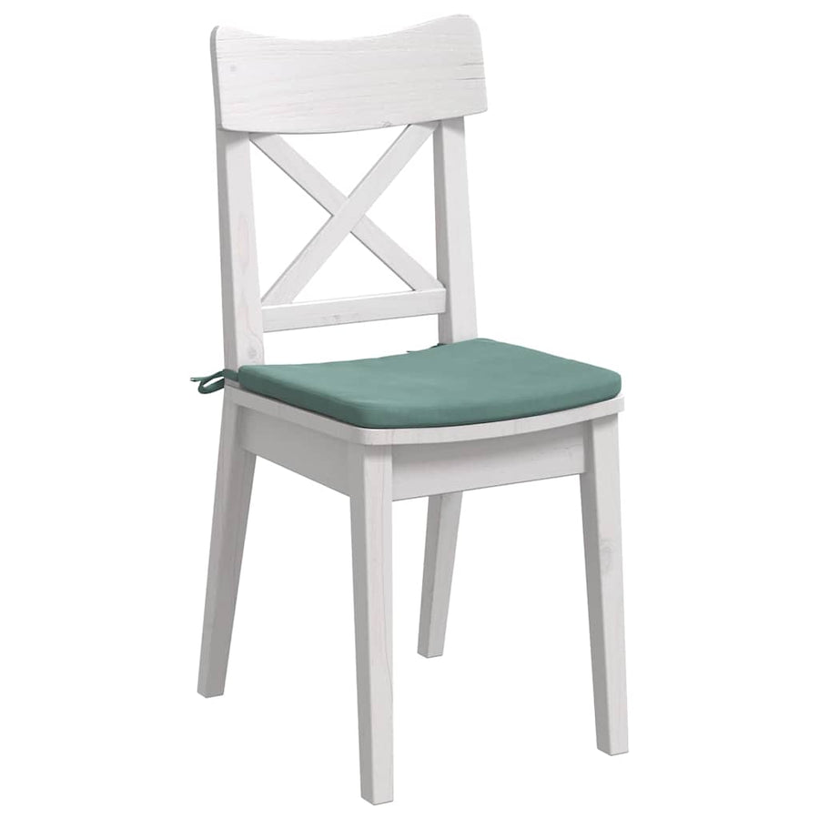 Zitkussens 4 pcs Zeegroen 40 x 40 x 3 cm Fluweel