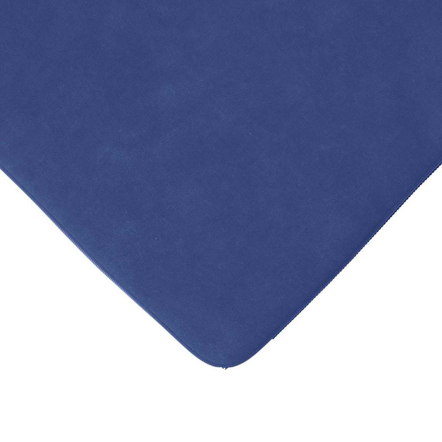Zitkussens 4 pcs Politieblauw 40 x 40 x 3 cm Fluweel
