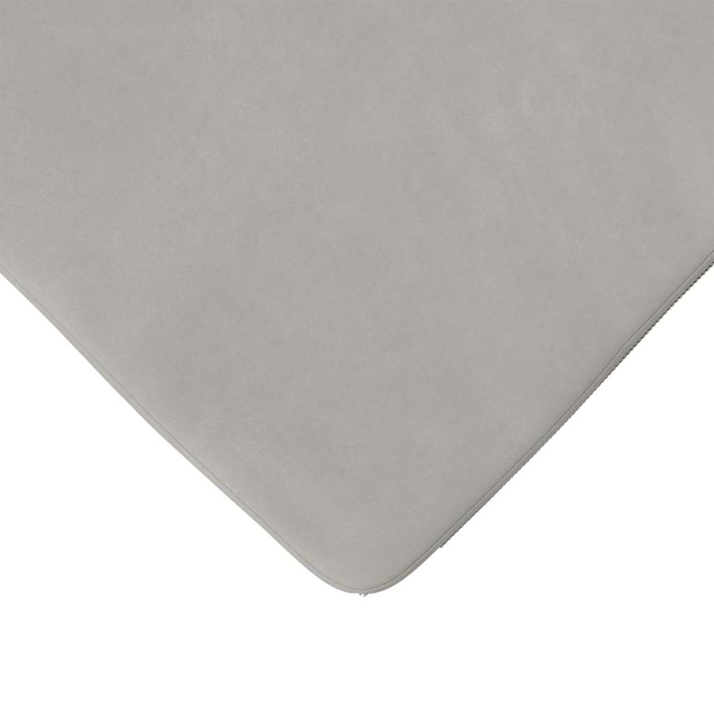Zitkussens 4 pcs Lichtgrijs 40 x 40 x 3 cm Microvezel Stof