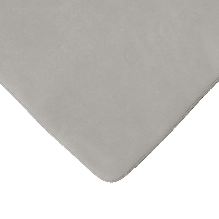 Zitkussens 4 pcs Lichtgrijs 40 x 40 x 3 cm Microvezel Stof