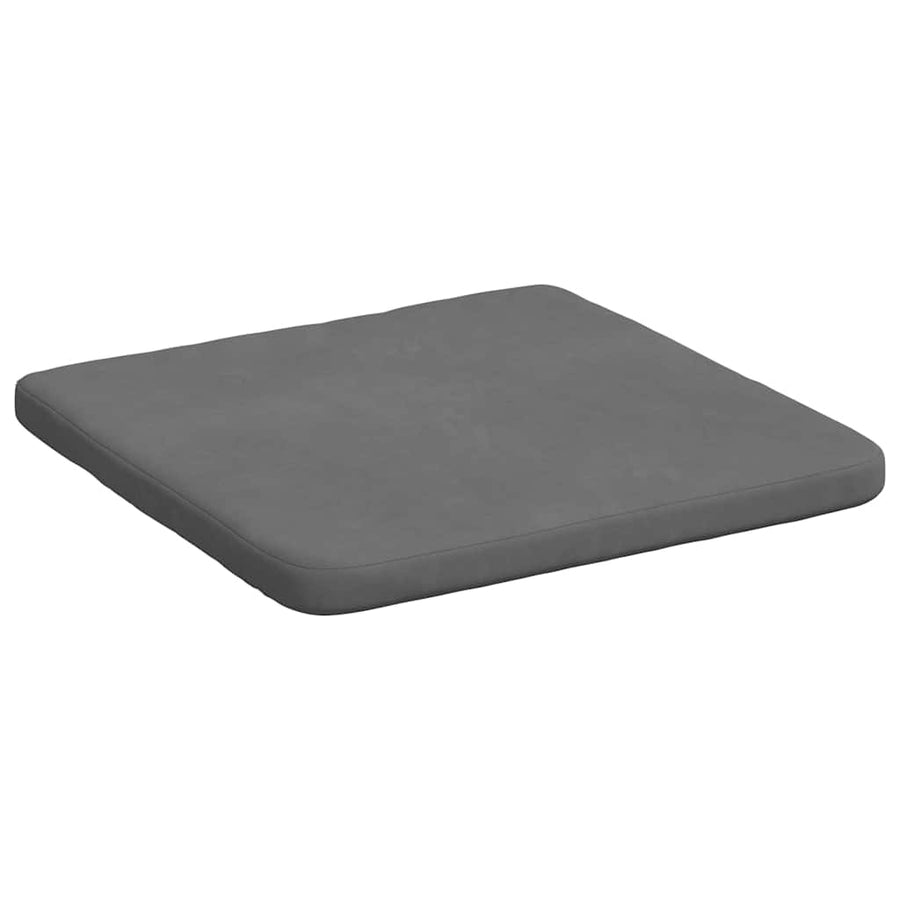 Zitkussens 4 pcs Donkergrijs 40 x 40 x 3 cm Microvezel Stof