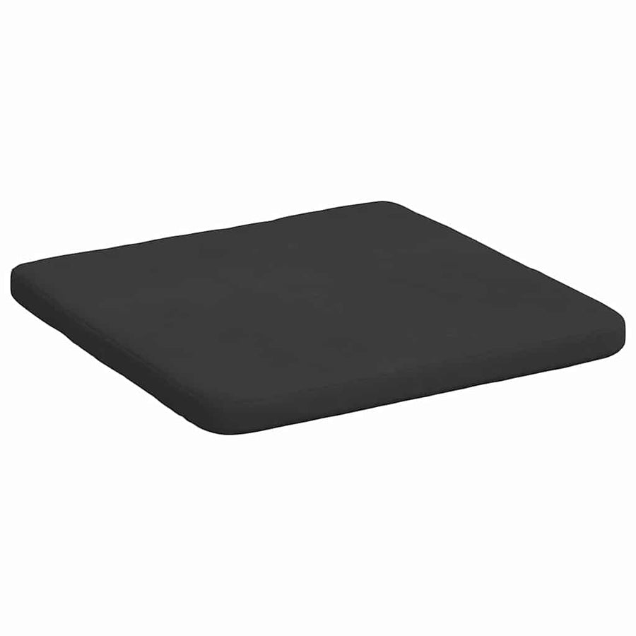 Zitkussens 4 pcs Zwart 40 x 40 x 3 cm Microvezel Stof
