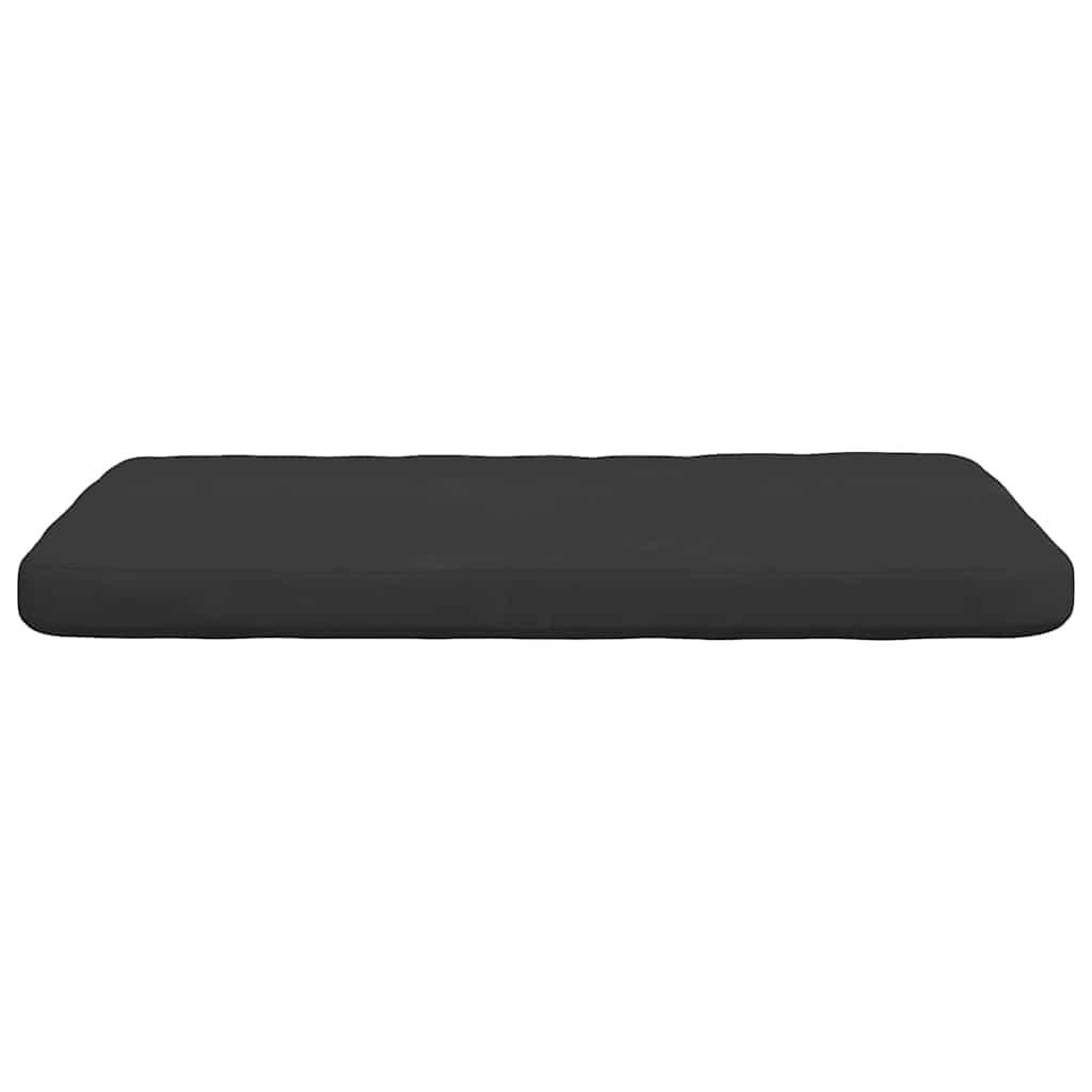 Zitkussens 4 pcs Zwart 40 x 40 x 3 cm Microvezel Stof