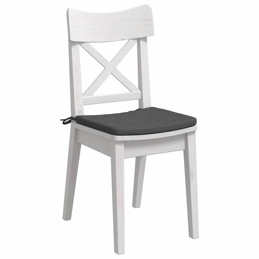 Zitkussens 4 pcs Donkergrijs 40 x 40 x 3 cm Katoen Stof
