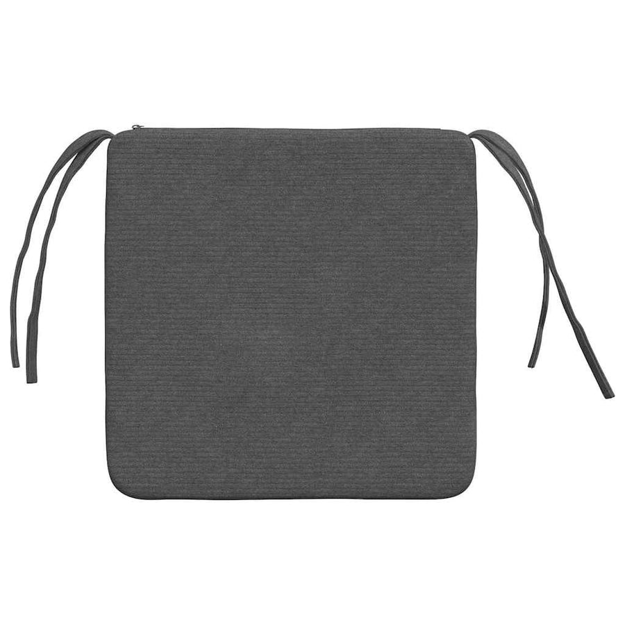 Zitkussens 4 pcs Donkergrijs 40 x 40 x 3 cm Katoen Stof
