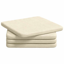 Zitkussens 4 pcs Crème 40 x 40 x 3 cm Katoen Stof