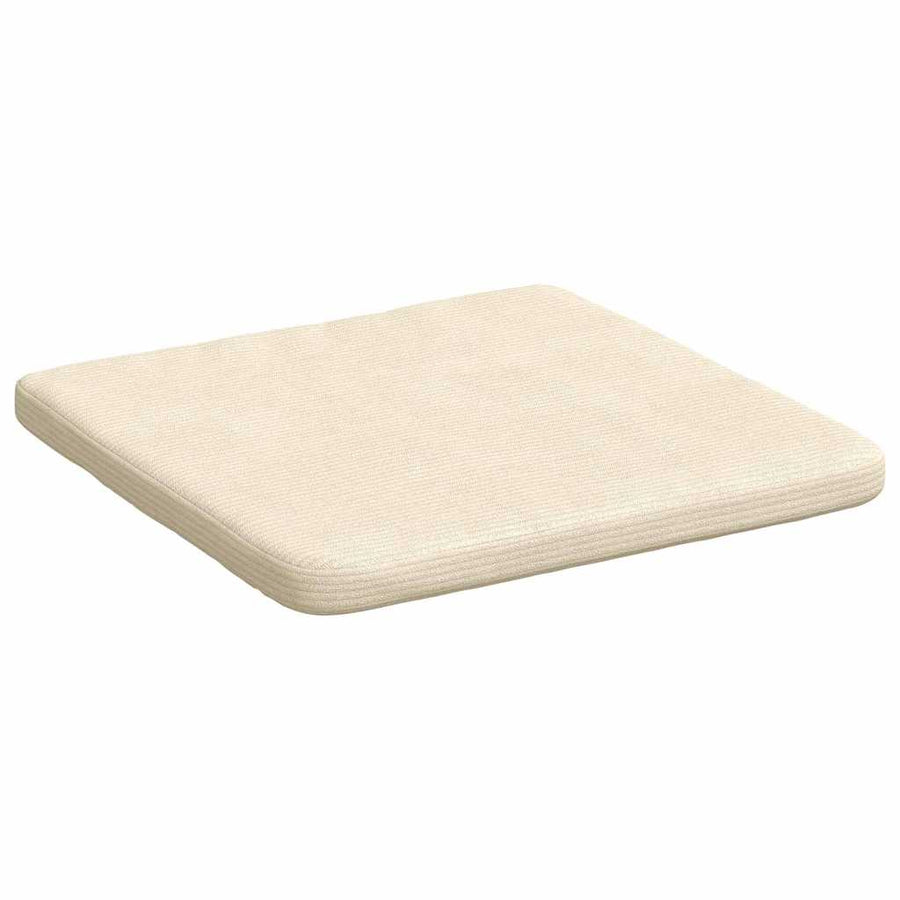 Zitkussens 4 pcs Crème 40 x 40 x 3 cm Katoen Stof