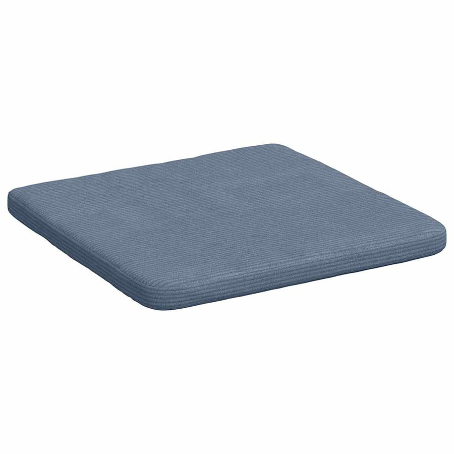 Zitkussens 4 stuks Blauw 40 x 40 x 3 cm Cordstof