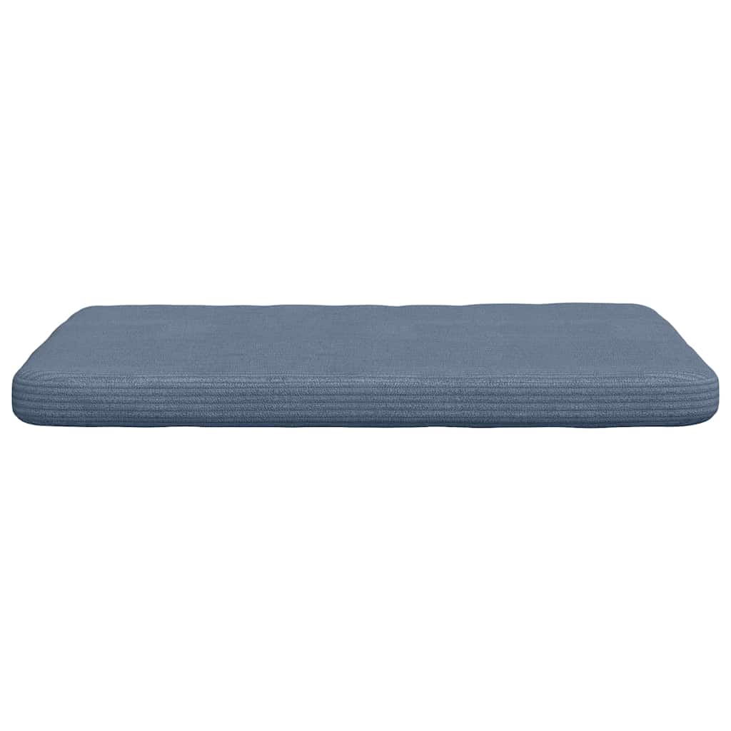 Zitkussens 4 stuks Blauw 40 x 40 x 3 cm Cordstof