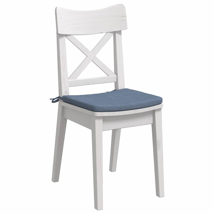 Zitkussens 4 stuks Blauw 40 x 40 x 3 cm Cordstof