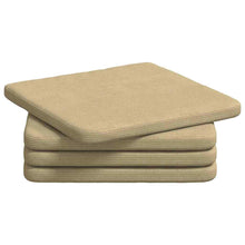 Zitkussens 4 pcs Grijs groen 40 x 40 x 3 cm Katoen Stof
