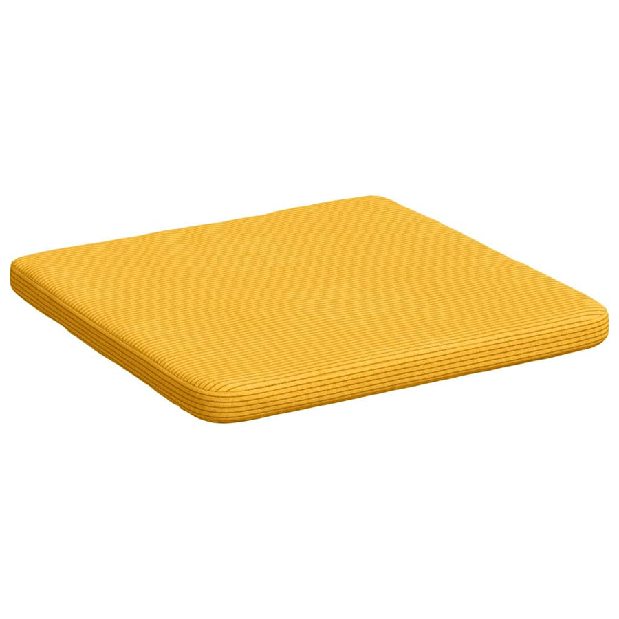 Zitkussens 4 pcs Lichtgeel 40 x 40 x 3 cm Katoen Stof