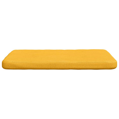Zitkussens 4 pcs Lichtgeel 40 x 40 x 3 cm Katoen Stof