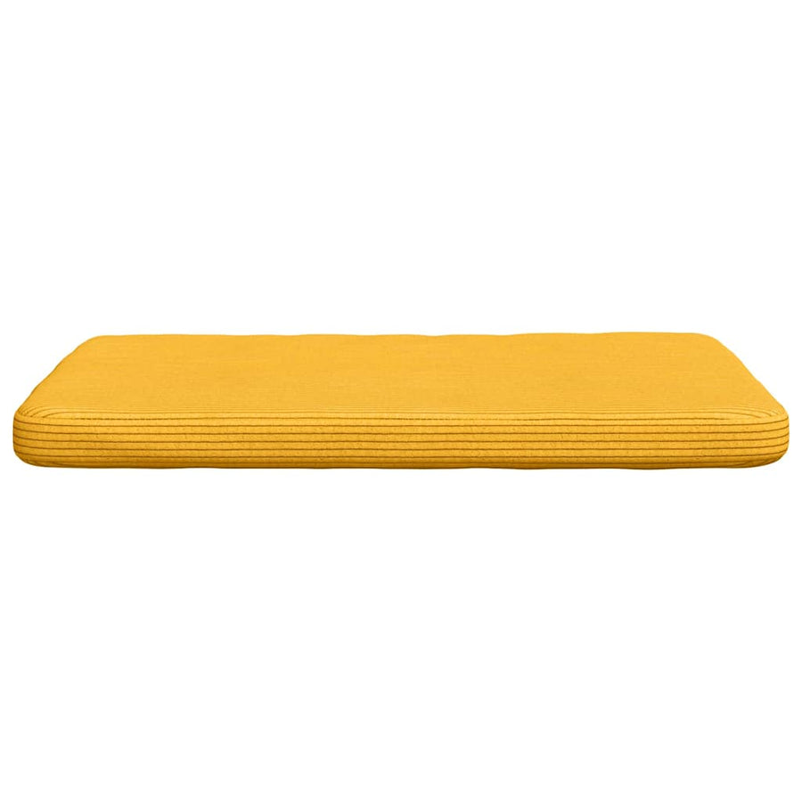 Zitkussens 4 pcs Lichtgeel 40 x 40 x 3 cm Katoen Stof