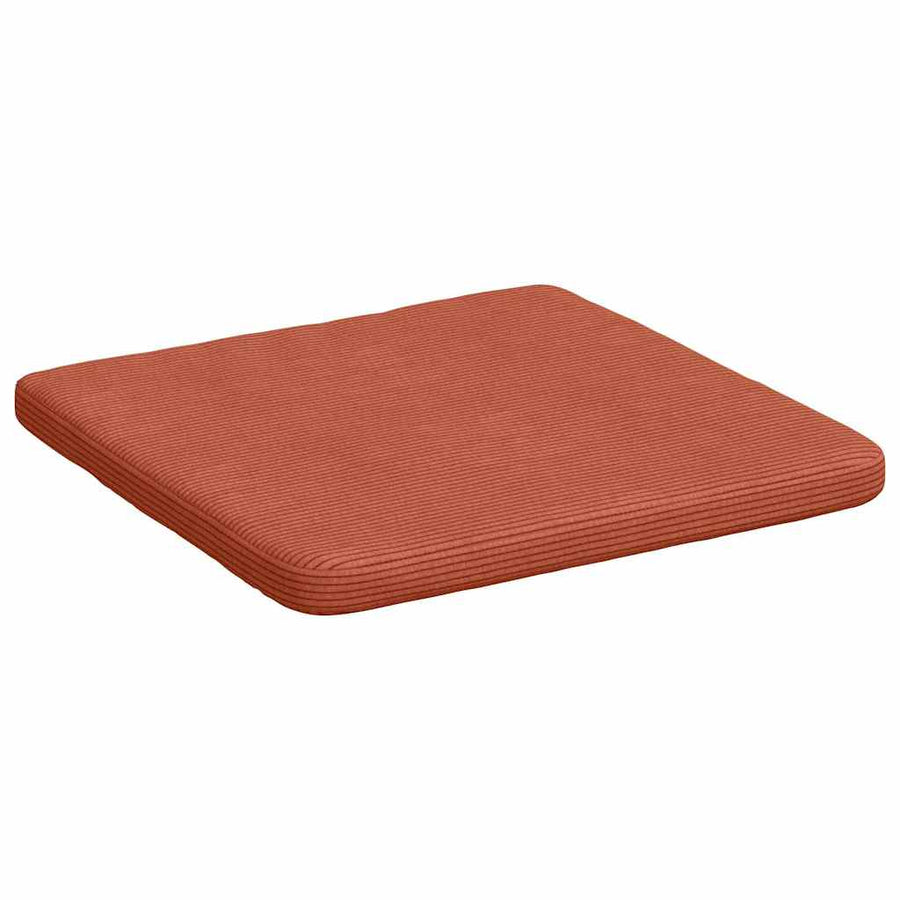 Zitkussens 4 pcs Rood-oranje 40 x 40 x 3 cm Katoen Stof