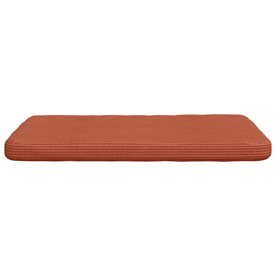 Zitkussens 4 pcs Rood-oranje 40 x 40 x 3 cm Katoen Stof
