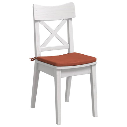 Zitkussens 4 pcs Rood-oranje 40 x 40 x 3 cm Katoen Stof