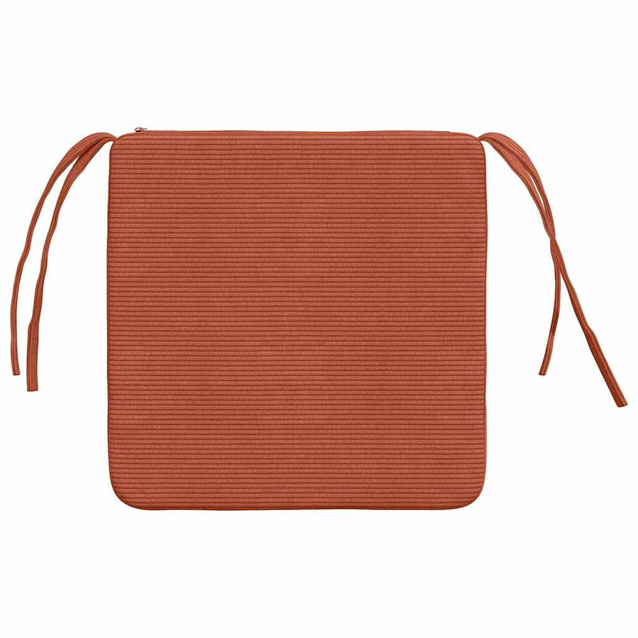 Zitkussens 4 pcs Rood-oranje 40 x 40 x 3 cm Katoen Stof