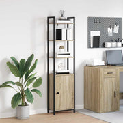 Boekenkast 40x24x161 cm bewerkt hout Sonoma eiken