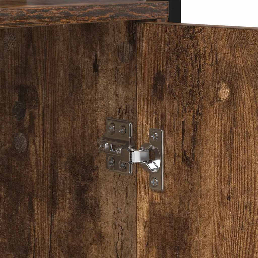Boekenkast Gerookt eiken 40 x 24 x 161 cm Bewerkt hout
