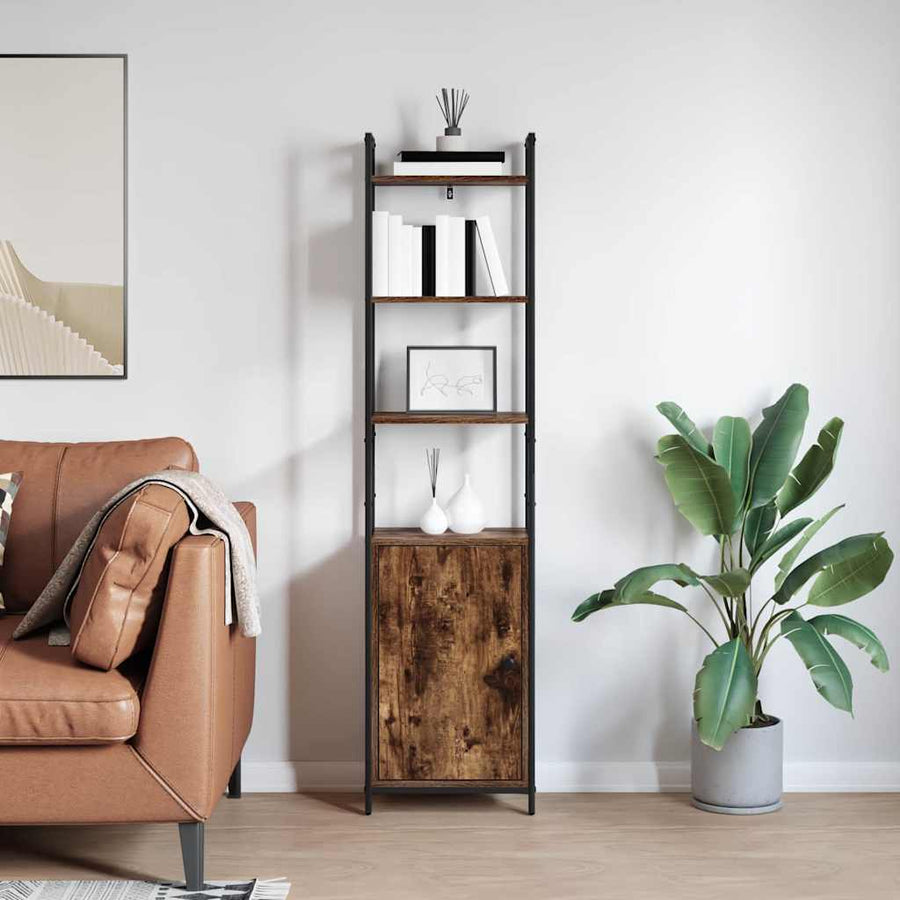 Boekenkast Gerookt eiken 40 x 24 x 161 cm Bewerkt hout