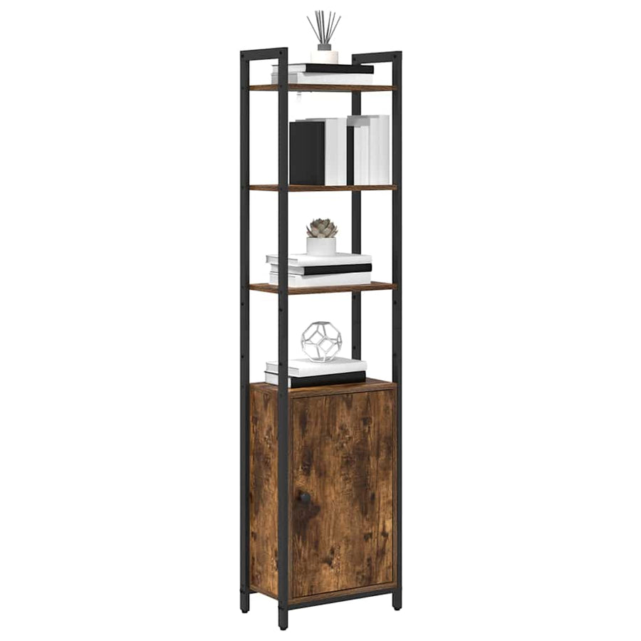 Boekenkast Gerookt eiken 40 x 24 x 161 cm Bewerkt hout