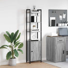 Boekenkast 40x24x161 cm grijs sonoma bewerkt hout