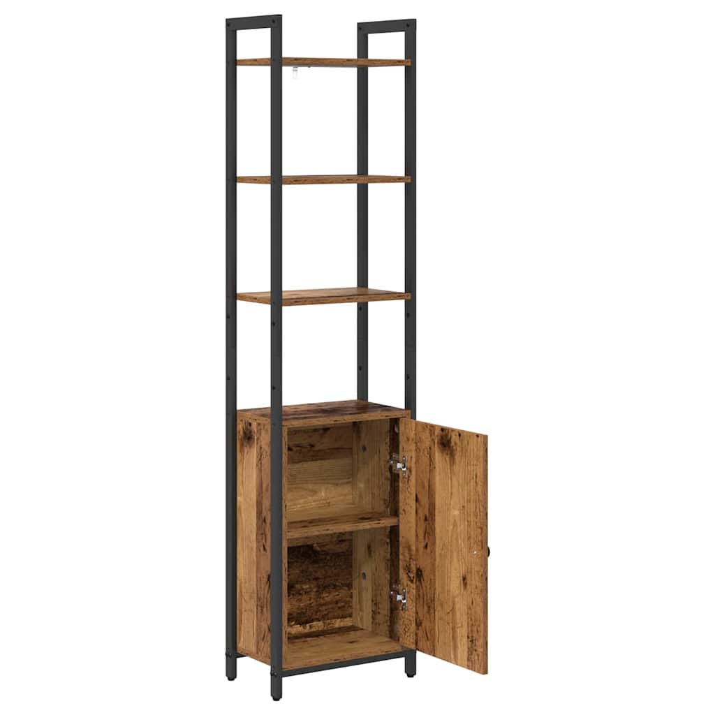 Boekenkast Oud Hout 40 x 24 x 161 cm Bewerkt hout