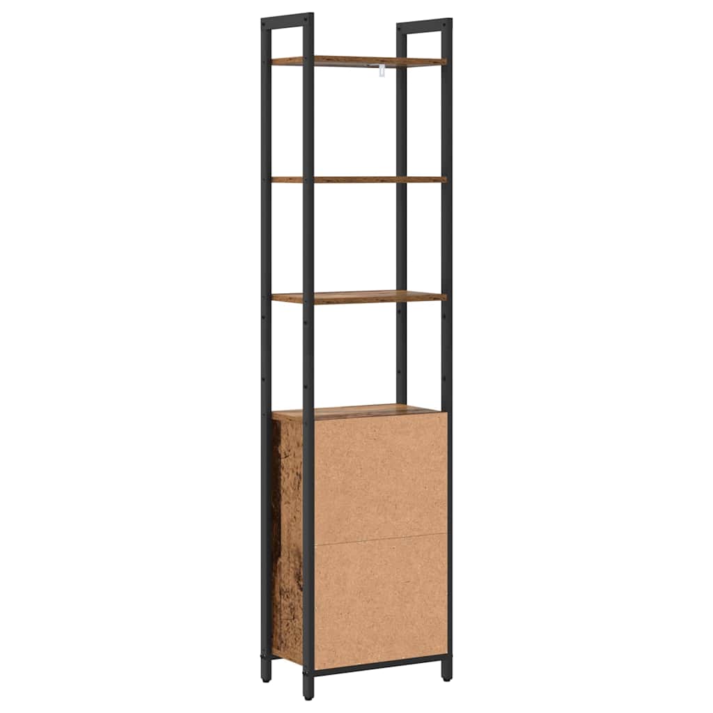 Boekenkast Oud Hout 40 x 24 x 161 cm Bewerkt hout