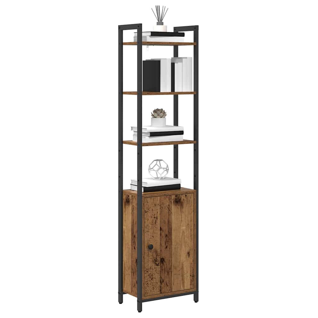 Boekenkast Oud Hout 40 x 24 x 161 cm Bewerkt hout