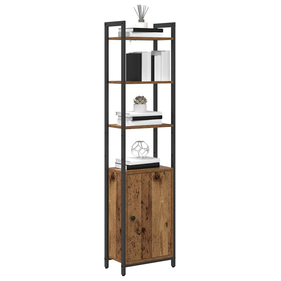 Boekenkast Oud Hout 40 x 24 x 161 cm Bewerkt hout