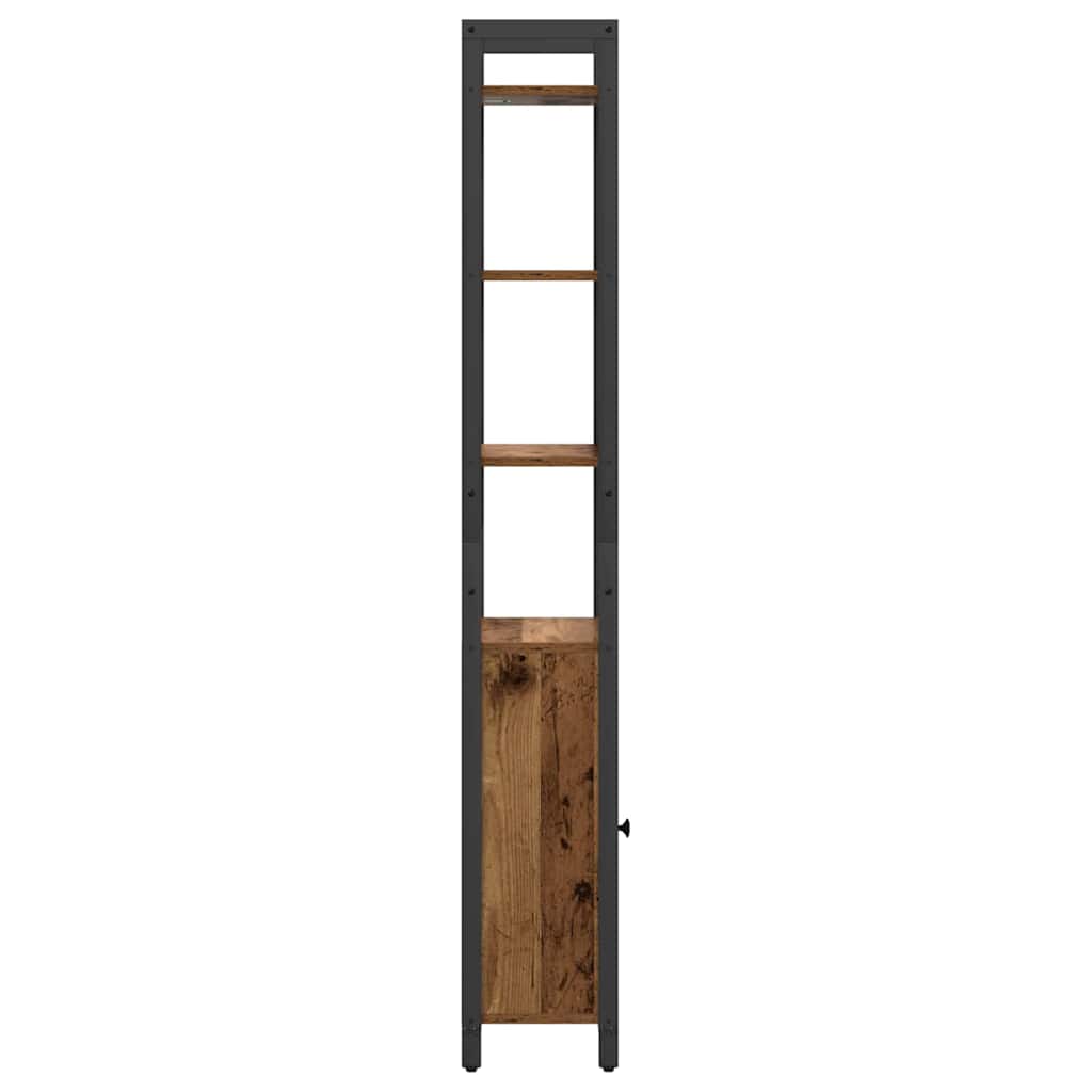 Boekenkast Oud Hout 40 x 24 x 161 cm Bewerkt hout