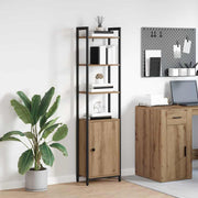 Boekenkast 40x24x161 cm bewerkt hout eiken