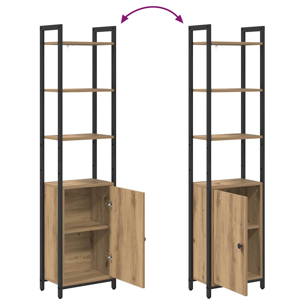 Boekenkast Artisan Eiken 40 x 24 x 161 cm Bewerkt hout
