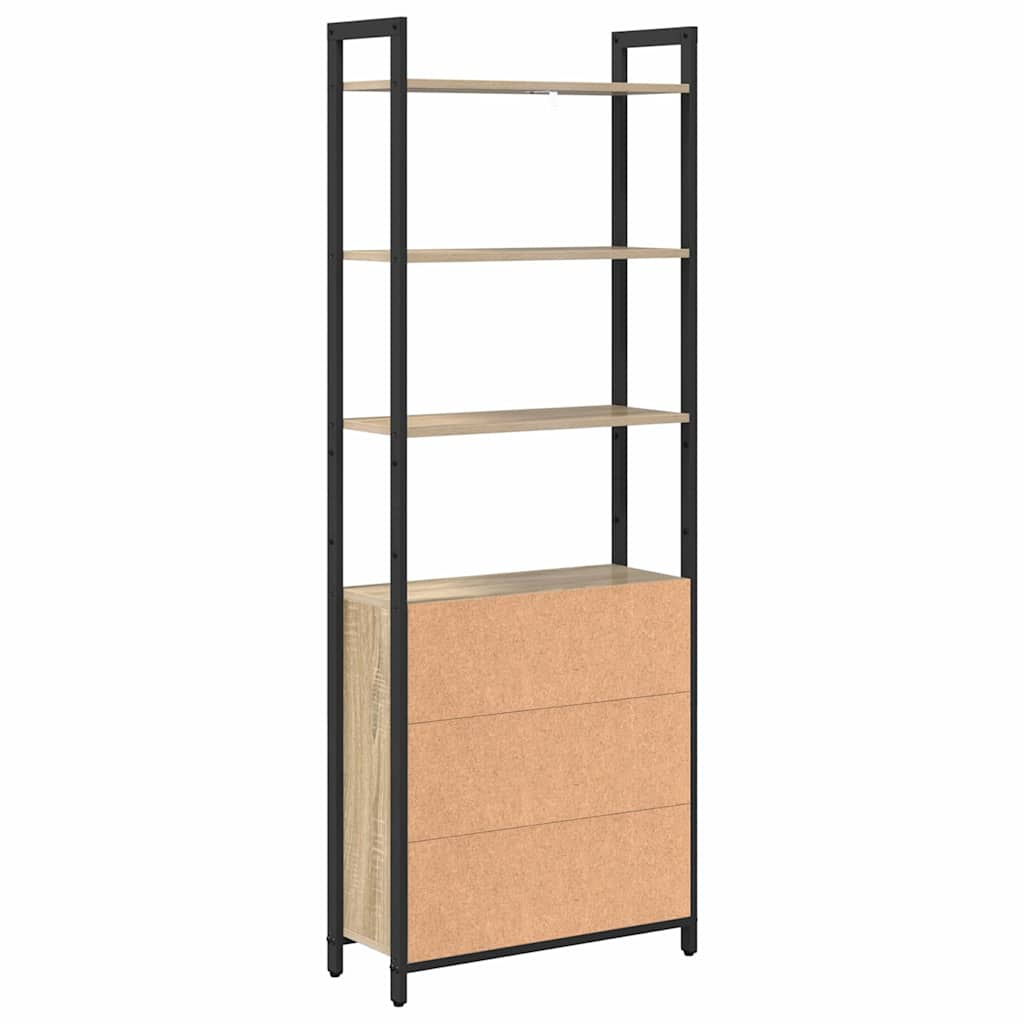Boekenkast Sonoma Eiken 60 x 24 x 161 cm Bewerkt hout