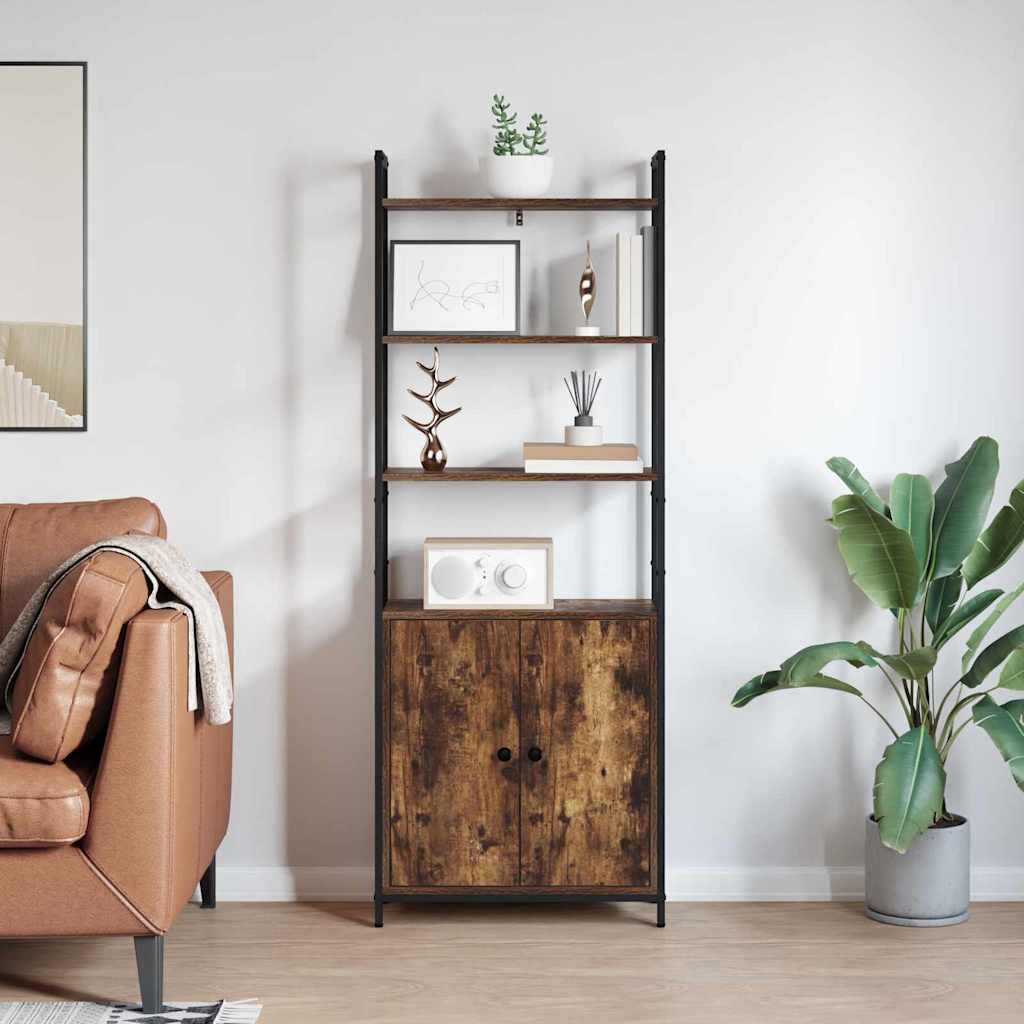 Boekenkast Gerookt eiken 60 x 24 x 161 cm Bewerkt hout