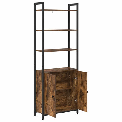 Boekenkast Gerookt eiken 60 x 24 x 161 cm Bewerkt hout