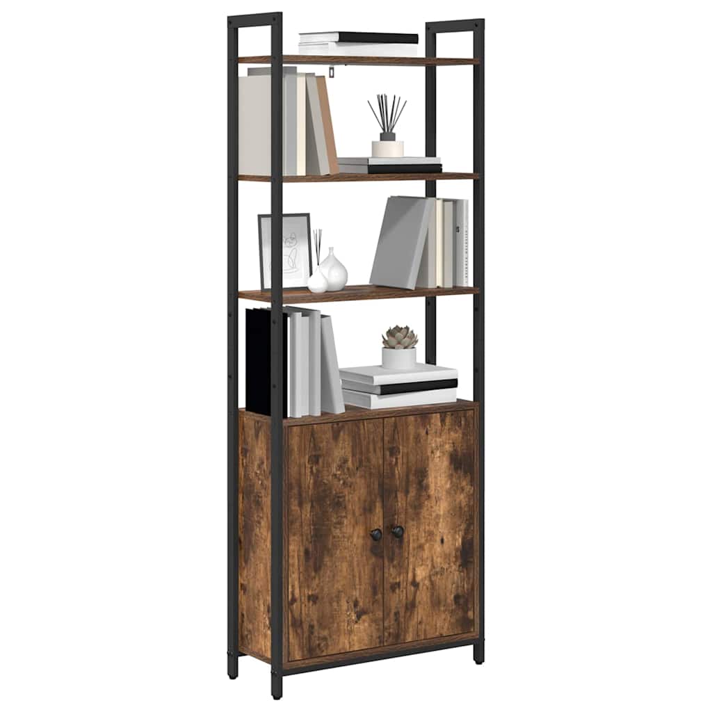 Boekenkast Gerookt eiken 60 x 24 x 161 cm Bewerkt hout