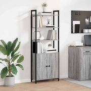 Boekenkast 60x24x161 cm grijs sonoma bewerkt hout