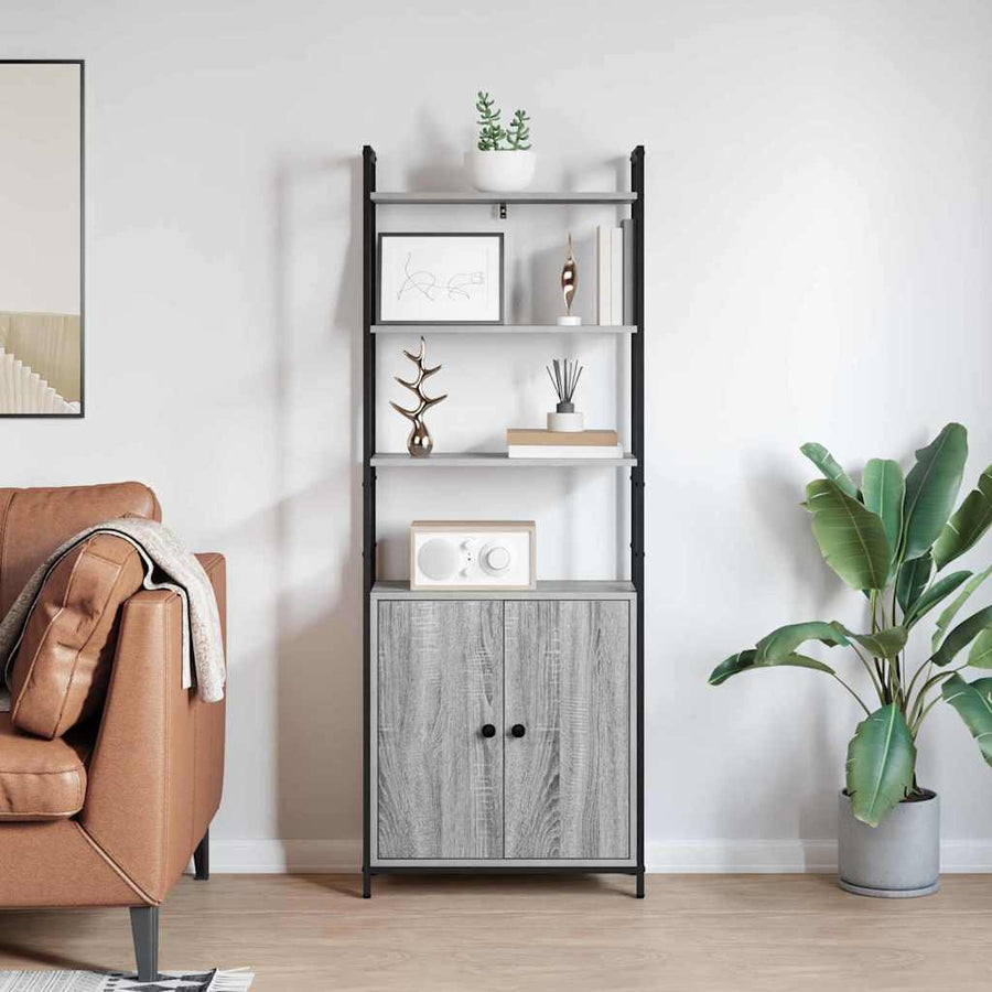 Boekenkast Grijs Sonoma 60 x 24 x 161 cm Bewerkt hout