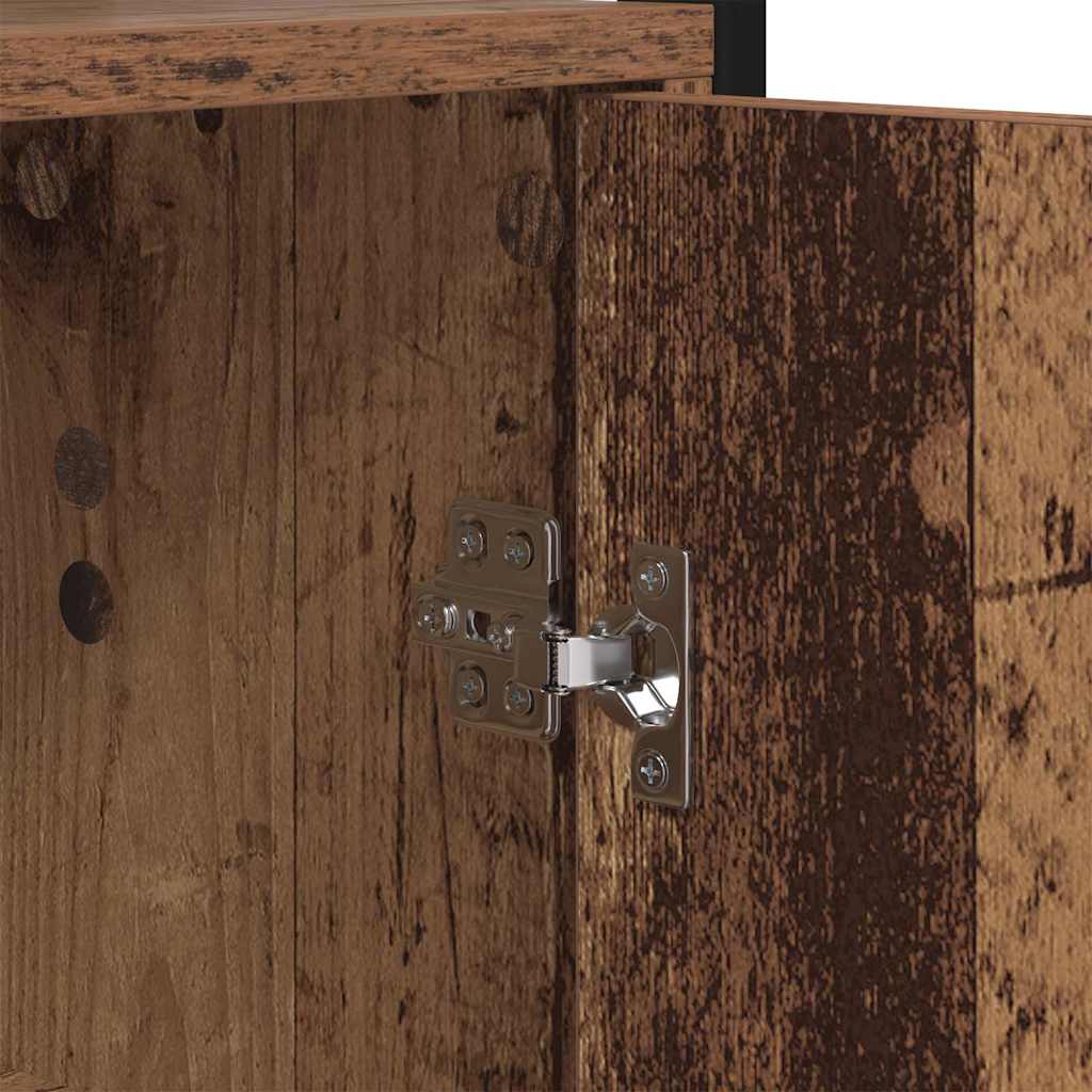 Boekenkast Oud Hout 60 x 24 x 161 cm Bewerkt hout